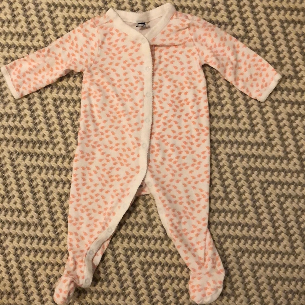 Janie and Jack pink elephant footed onsie